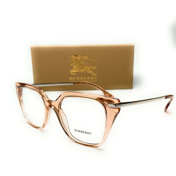 Burberry Transparent Peach 50mm Glasses - Picture 1 of 4